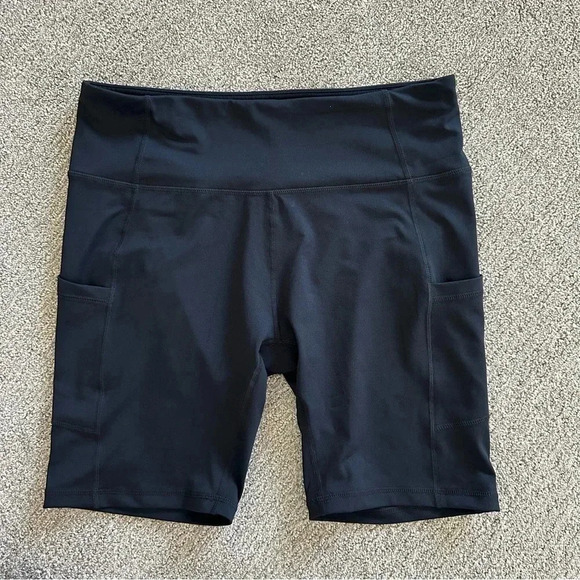Baleaf Pants - BALEAF Biker Shorts High Waist Yoga Black Size XL